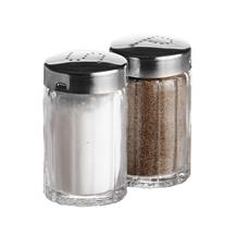 Salt-/Peberbøsse m/indhold glas